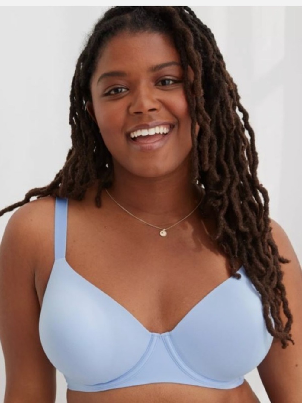 NWT Aerie Light Blue SMOOTHEZ Full Coverage Lightly Lined Bra